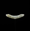 Crutch Handle (zafar takiya), Jade, carved and inlaid with diamonds and agate